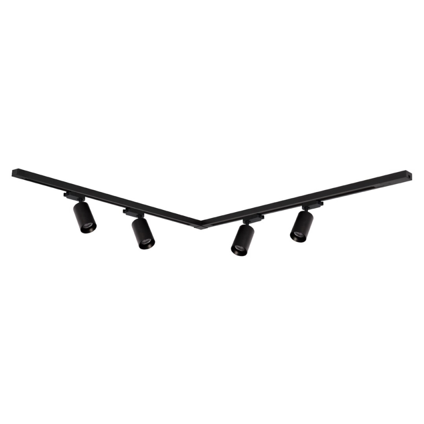 Spotlight in rail system PIPE 4xGU10/10W/230V black
