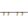 Spotlight in rail system PIPE 4xGU10/10W/230V gold/black