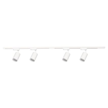 Spotlight in rail system PIPE 4xGU10/10W/230V white