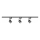 Spotlight in rail system PRAHA 3xGU10/10W/230V black