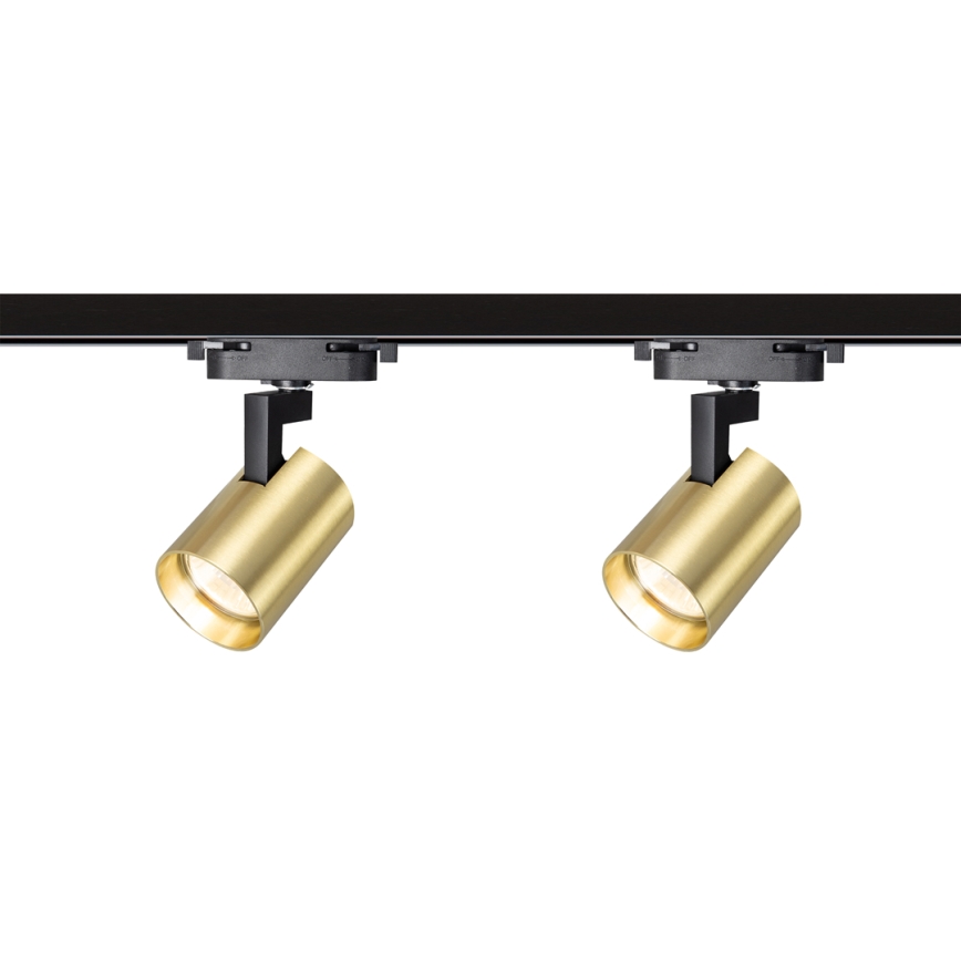 Spotlight in rail system VOLF 4xGU10/10W/230V gold/black