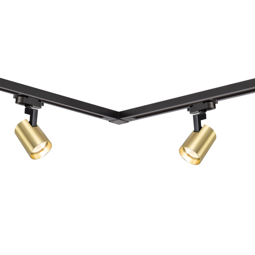 Spotlight in rail system VOLF 4xGU10/10W/230V gold/black