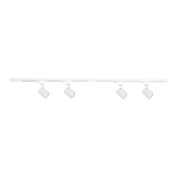 Spotlight in rail system VOLF 4xGU10/10W/230V white
