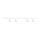 Spotlight in rail system VOLF 4xGU10/10W/230V white