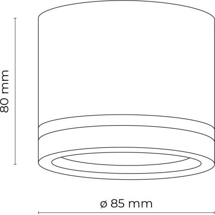 Spotlight JET 1xGX53/11W/230V black