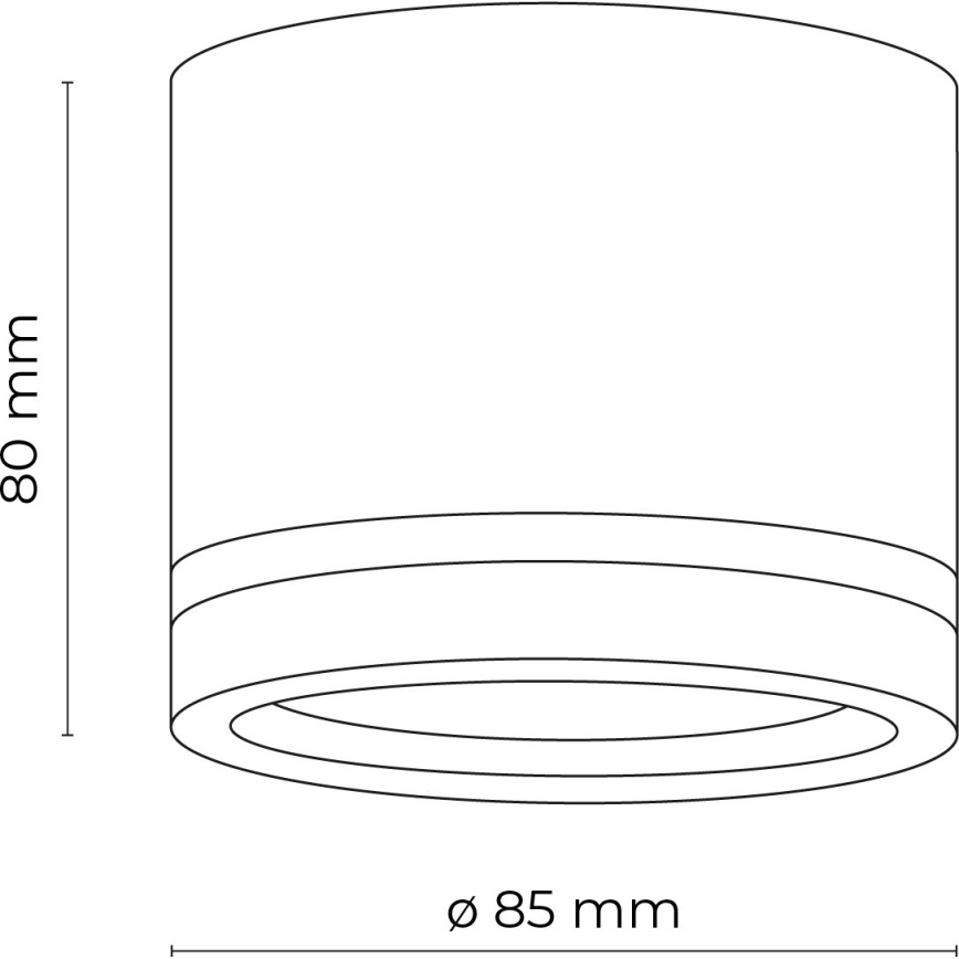 Spotlight JET 1xGX53/11W/230V black