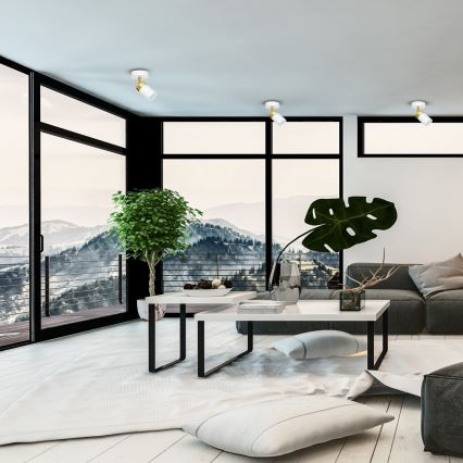 Spotlight JOKER 1xGU10/25W/230V white/gold