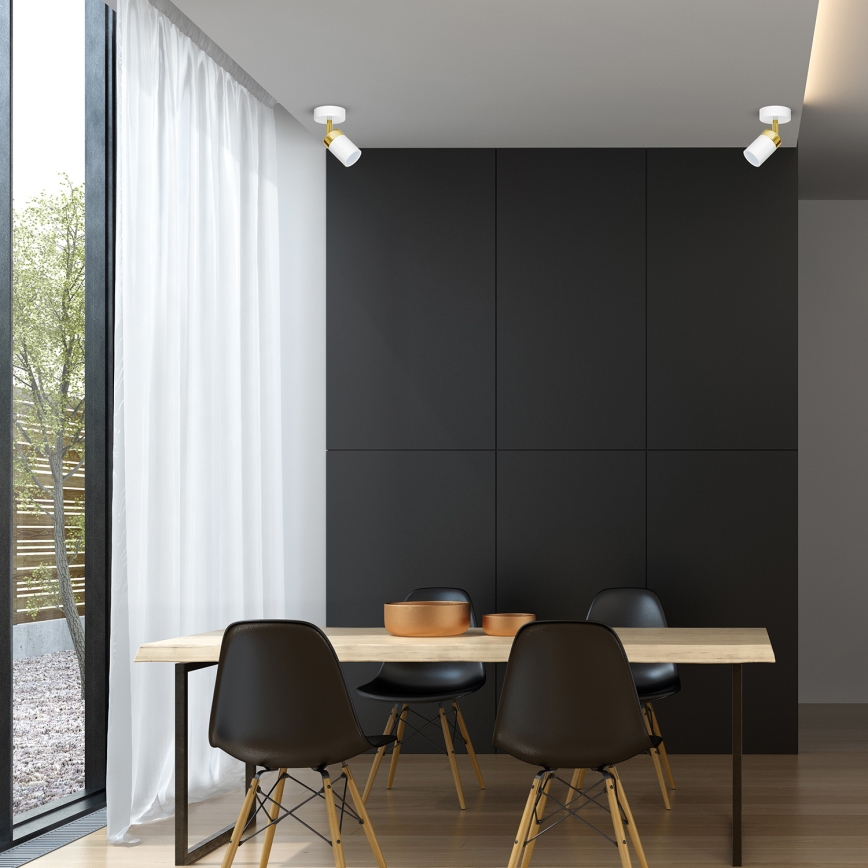 Spotlight JOKER 1xGU10/25W/230V white/gold