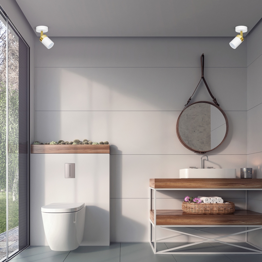 Spotlight JOKER 1xGU10/25W/230V white/gold