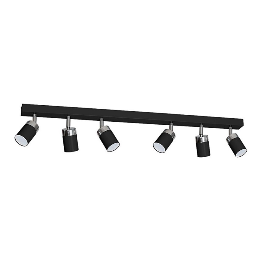Spotlight JOKER 6xGU10/25W/230V black/glossy chrome