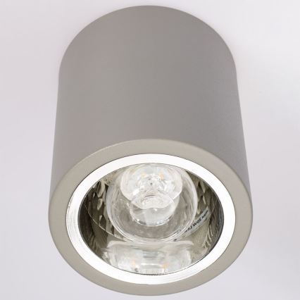 Spotlight JUPITER 1xE27/20W/230V d. 9,8 cm grey