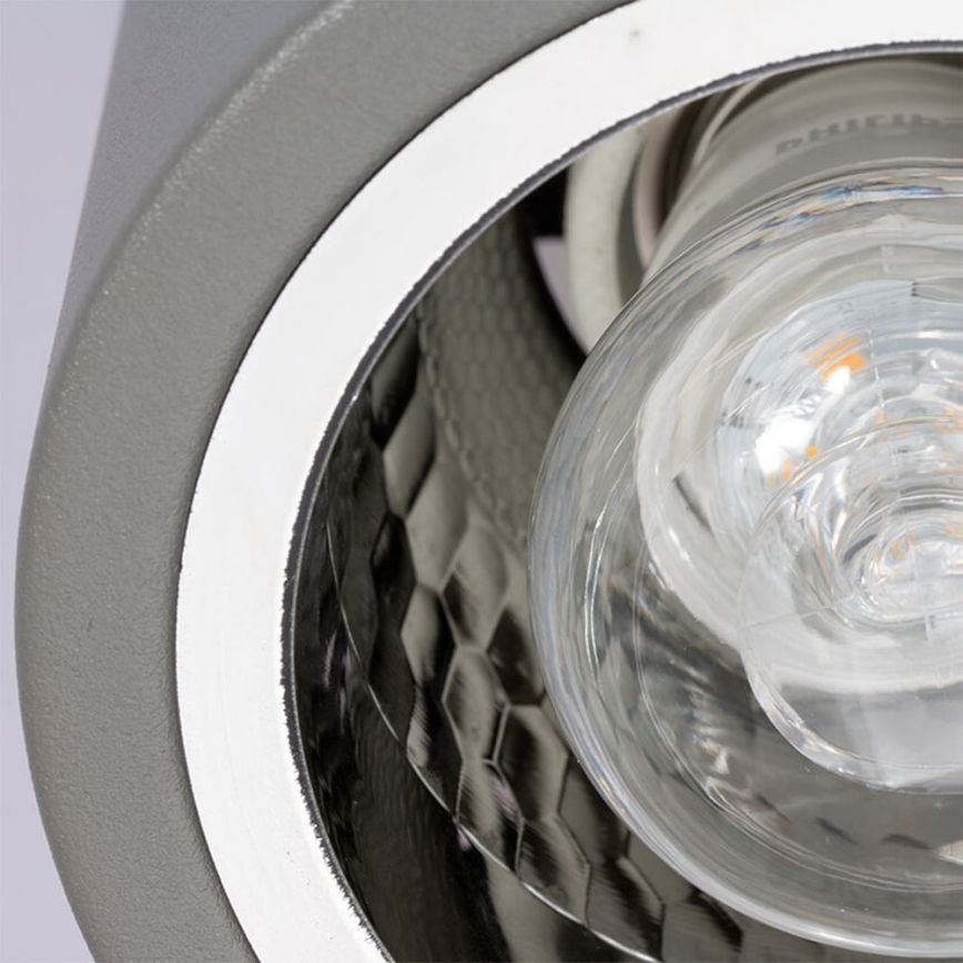 Spotlight JUPITER 1xE27/20W/230V d. 9,8 cm grey
