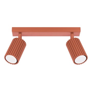 Spotlight KARBON 2xGU10/10W/230V red