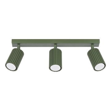 Spotlight KARBON 3xGU10/10W/230V green