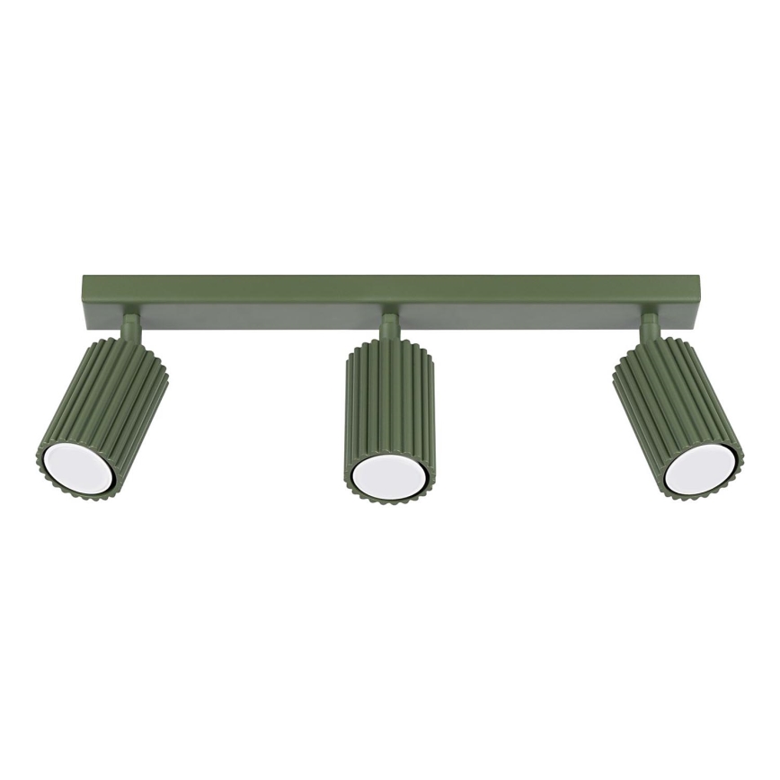 Spotlight KARBON 3xGU10/10W/230V green