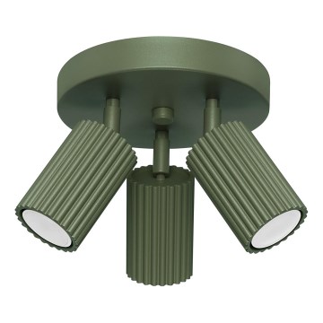 Spotlight KARBON 3xGU10/10W/230V green
