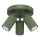 Spotlight KARBON 3xGU10/10W/230V green