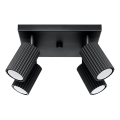Spotlight KARBON 4xGU10/10W/230V black
