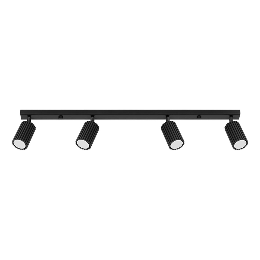 Spotlight KARBON 4xGU10/10W/230V black