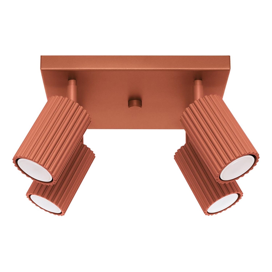 Spotlight KARBON 4xGU10/10W/230V red