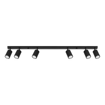 Spotlight KARBON 6xGU10/10W/230V black