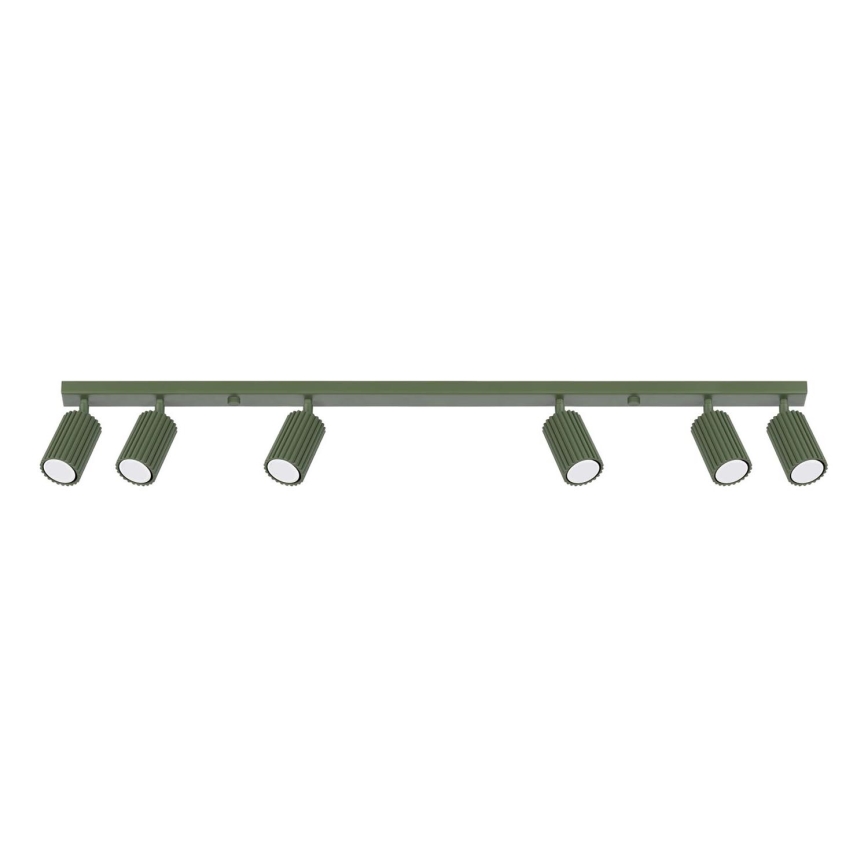 Spotlight KARBON 6xGU10/10W/230V green