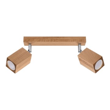 Spotlight KEKE 2xGU10/40W/230V oak