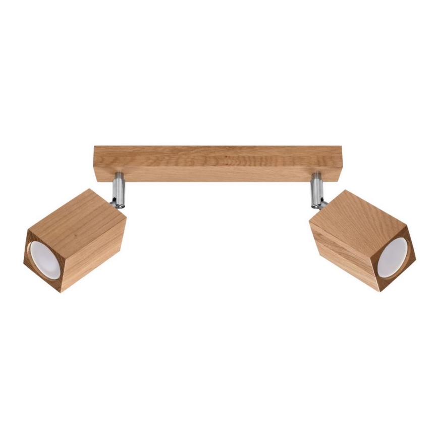 Spotlight KEKE 2xGU10/40W/230V oak