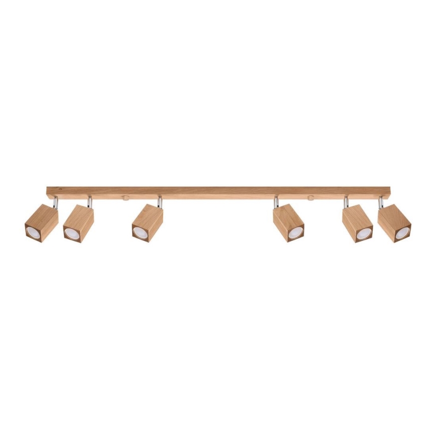 Spotlight KEKE 6xGU10/40W/230V oak