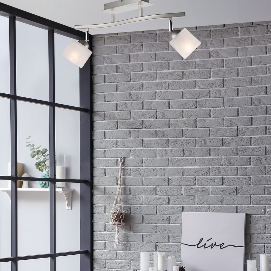 Spotlight KLARA 2xE14/40W/230V matte chrome