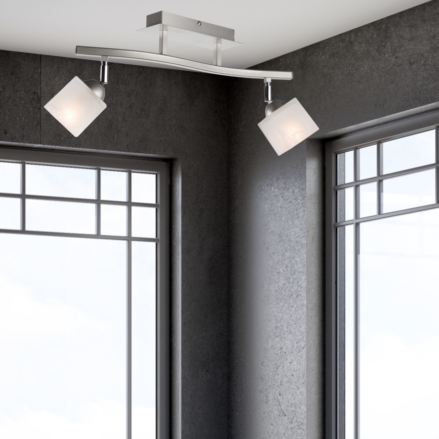 Spotlight KLARA 2xE14/40W/230V matte chrome