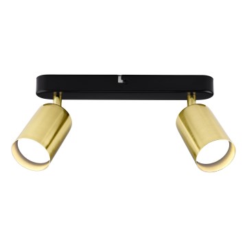 Spotlight KONCEPT 2xGU10/35W/230V black/gold