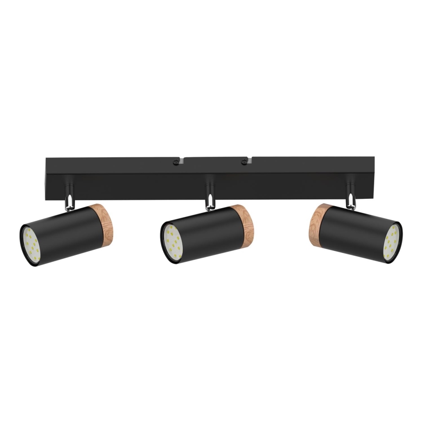 Spotlight LAGOS 3xGU10/15W/230V black/brown