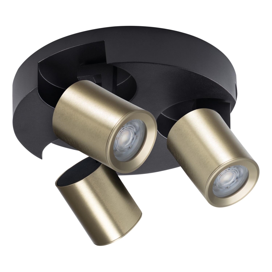 Spotlight LAURIN 3xGU10/10W/230V brass/black