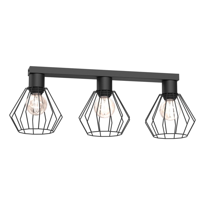 Spotlight LETI 3xE27/15W/230V black
