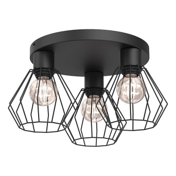 Spotlight LETI 3xE27/15W/230V black