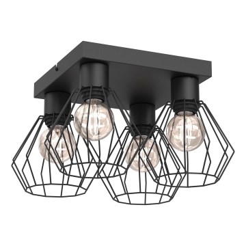 Spotlight LETI 4xE27/15W/230V black