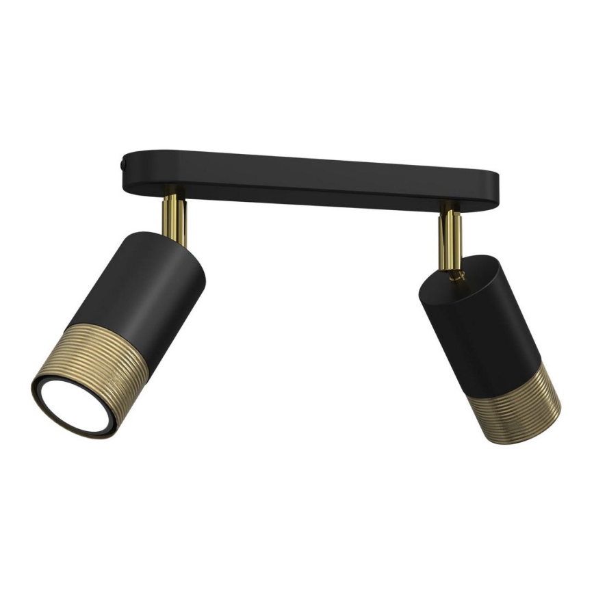 Spotlight LINK 2xGU10/8W/230V black/brass