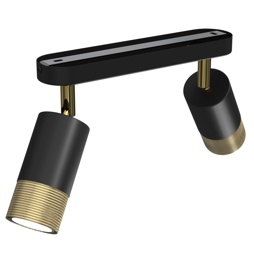 Spotlight LINK 2xGU10/8W/230V black/brass