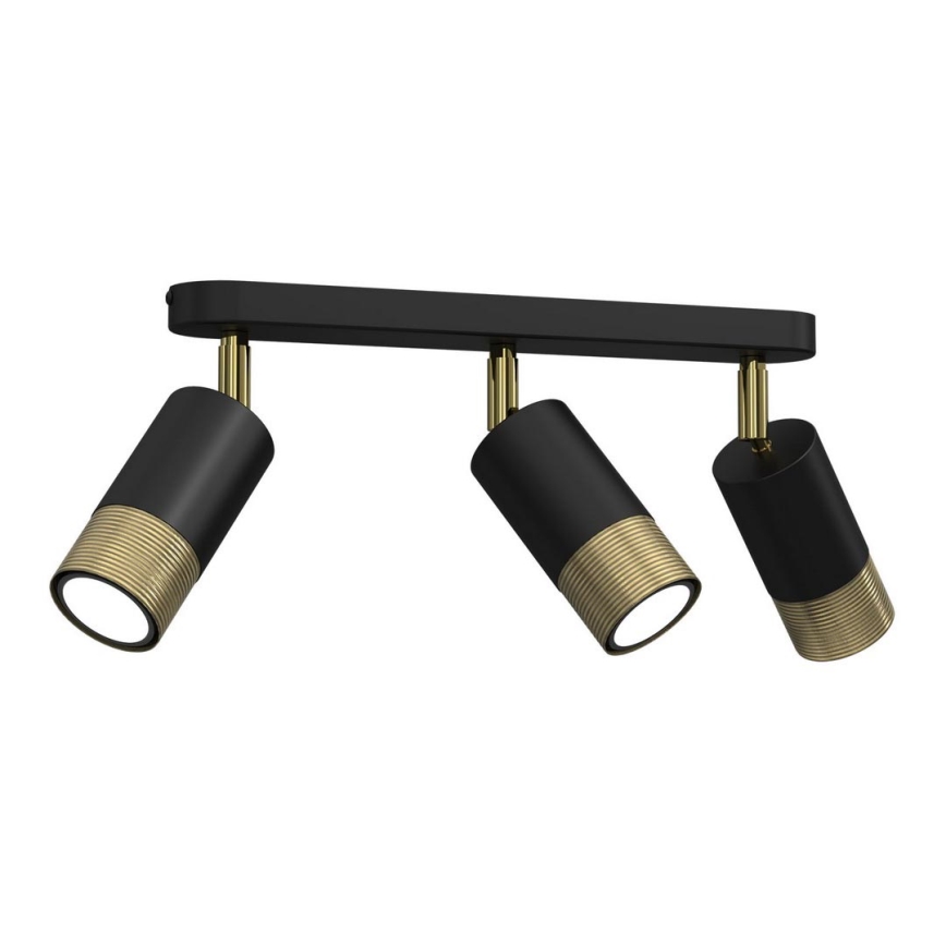 Spotlight LINK 3xGU10/8W/230V black/brass