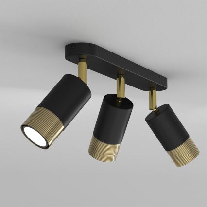 Spotlight LINK 3xGU10/8W/230V black/brass