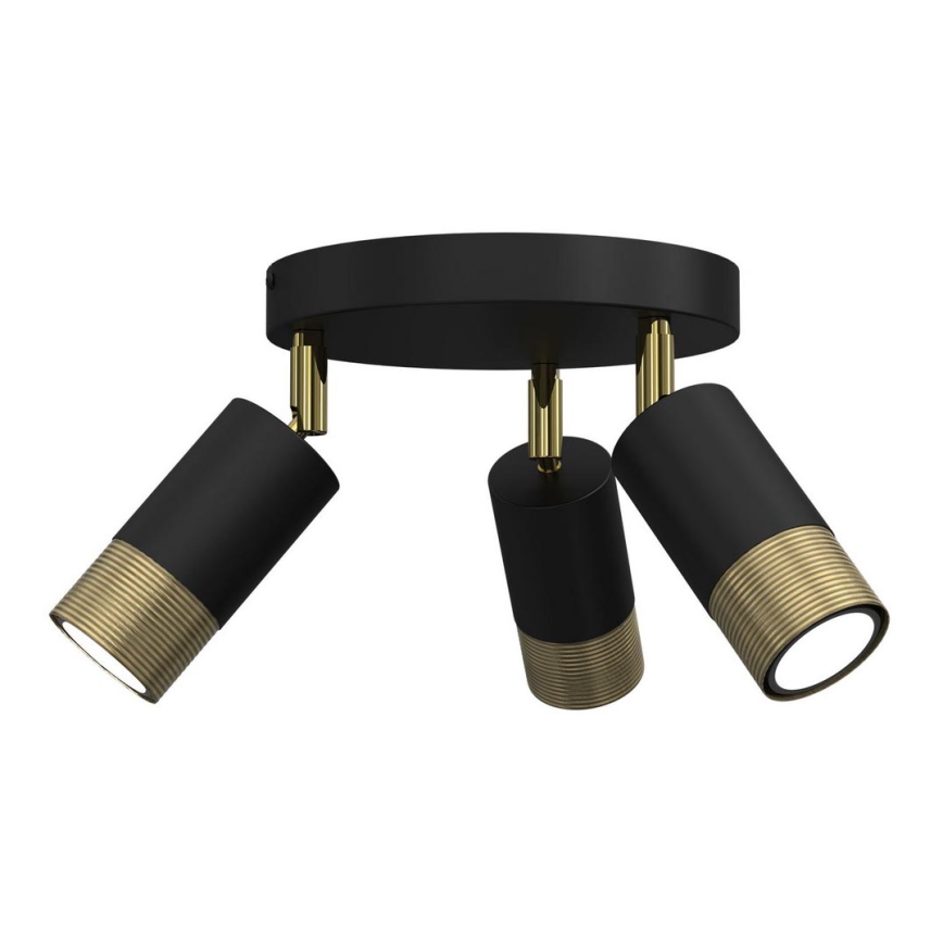 Spotlight LINK 3xGU10/8W/230V black/brass