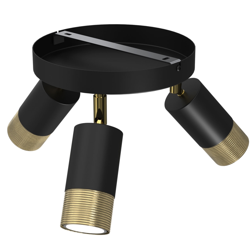 Spotlight LINK 3xGU10/8W/230V black/brass
