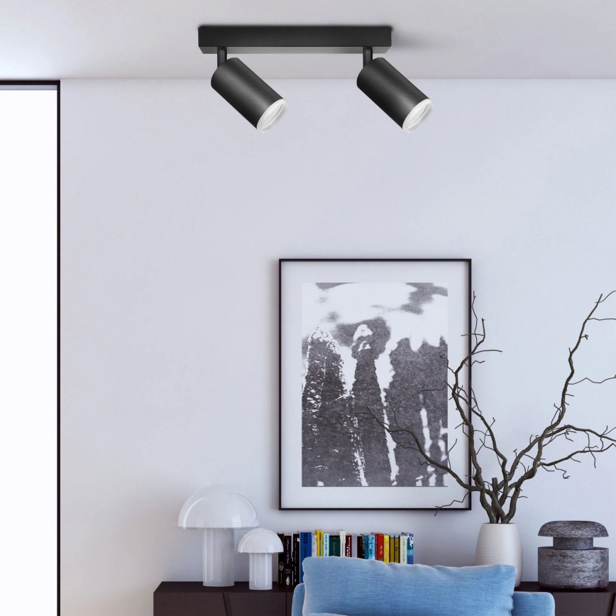 Spotlight LONDON 2xGU10/10W/230V black