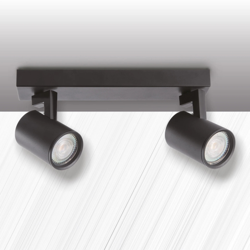 Spotlight LYNX 2xGU10/10W/230V black