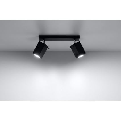 Spotlight MERIDA 2 2xGU10/40W/230V black
