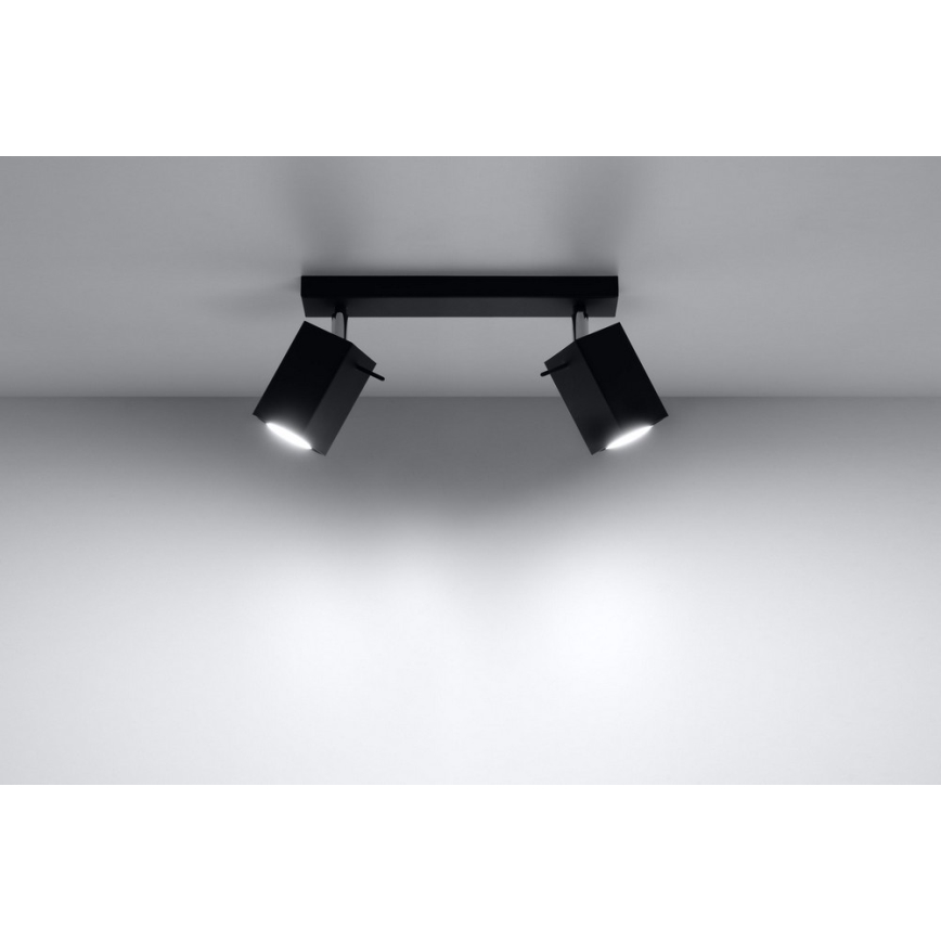 Spotlight MERIDA 2 2xGU10/40W/230V black