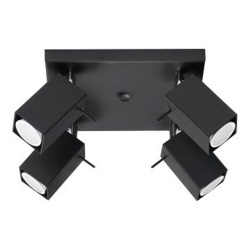 Spotlight MERIDA 4 4xGU10/40W/230V black