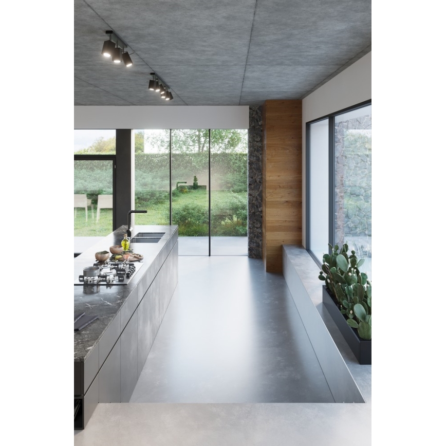 Sollux SL.0102 - Ceiling light MERIDA 4 4xGU10/40W/230V black