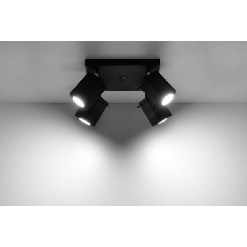 Spotlight MERIDA 4 4xGU10/40W/230V black